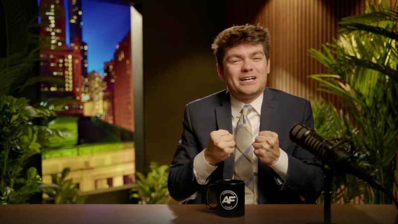 Nick Fuentes on his show