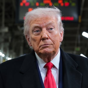 DEARBORN, MICHIGAN - JANUARY 13: U.S. President Donald Trump tours the Ford River Rouge Complex on January 13, 2026 in Dearborn, Michigan. Trump is visiting Michigan where he will participate in a tour of the Ford River Rouge complex and later give remarks to the Detroit Economic Club. (Photo by Anna Moneymaker/Getty Images)
