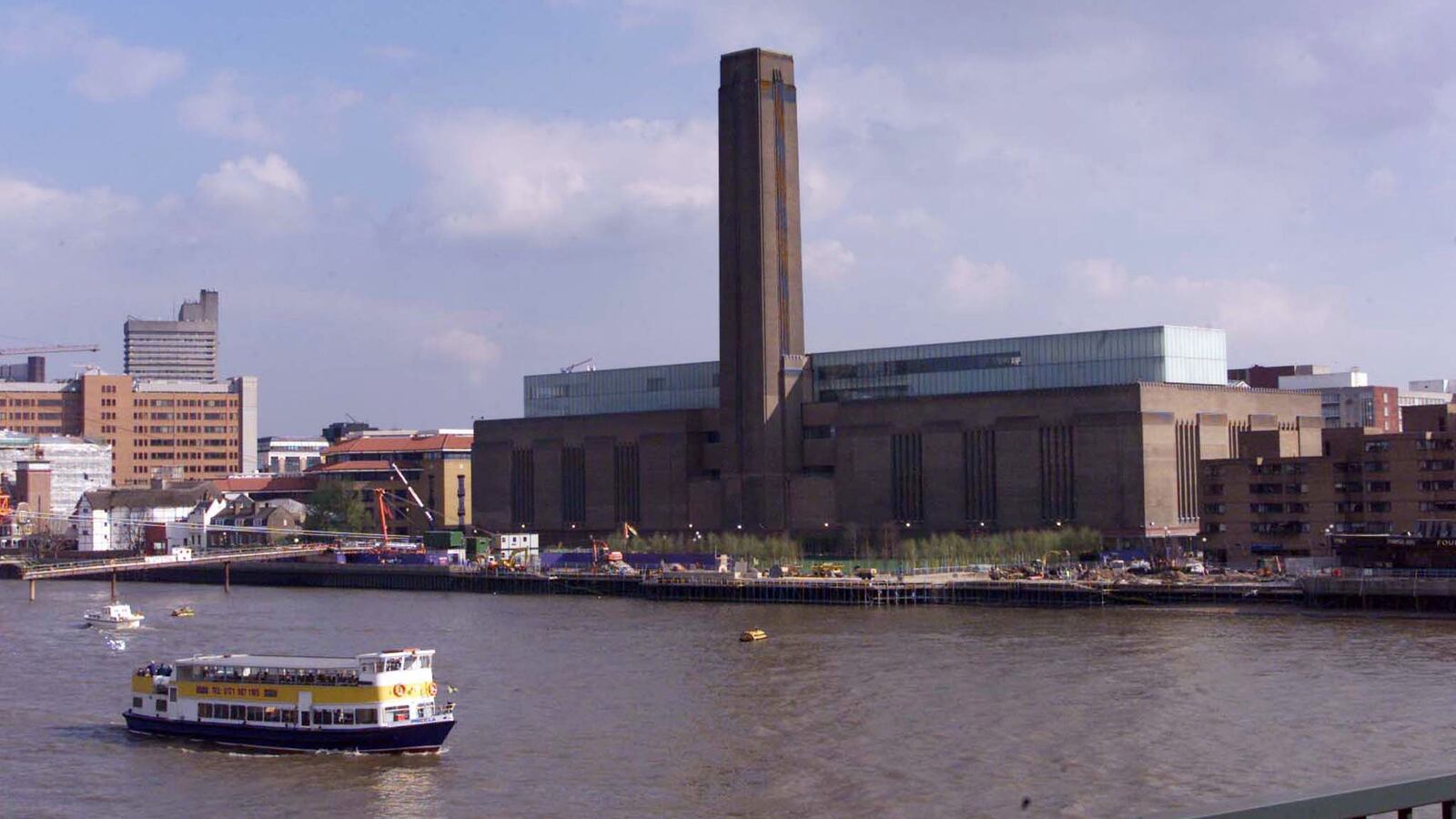 The Tate Modern art gallery in London from the outside.