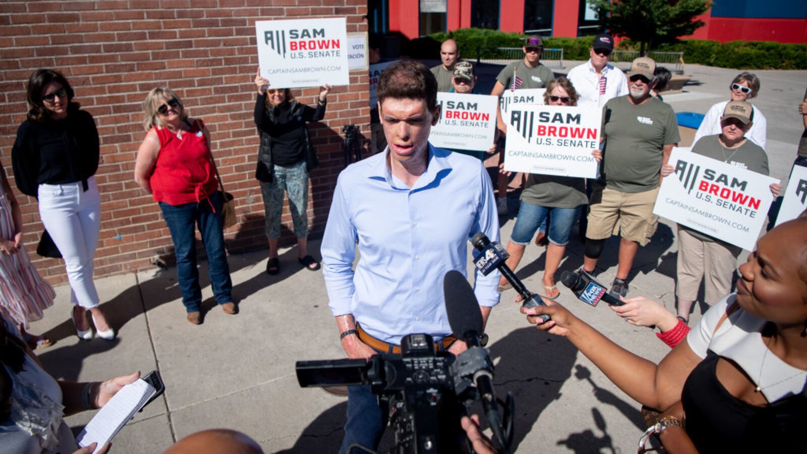 Republican U.S. Senate candidate Sam Brown.