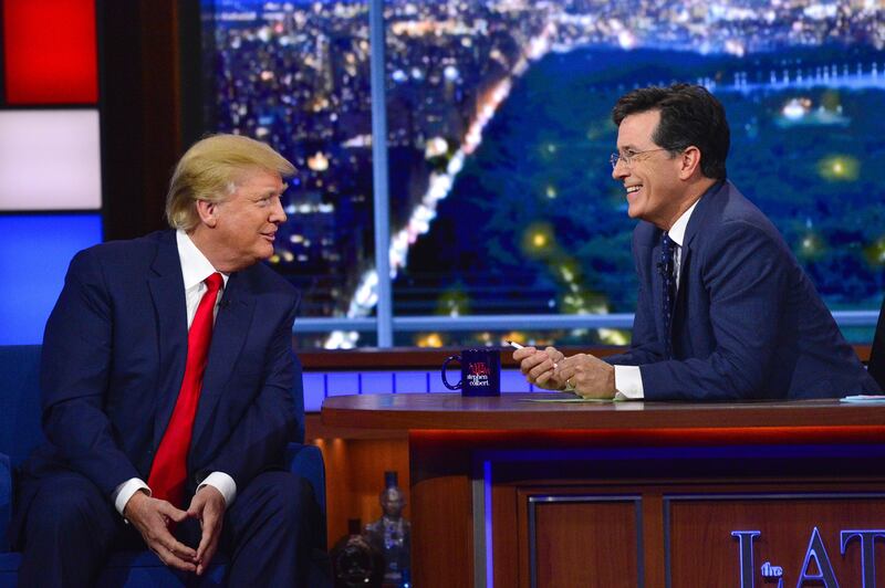 Donald Trump on The Late Show with Stephen Colbert in 2015