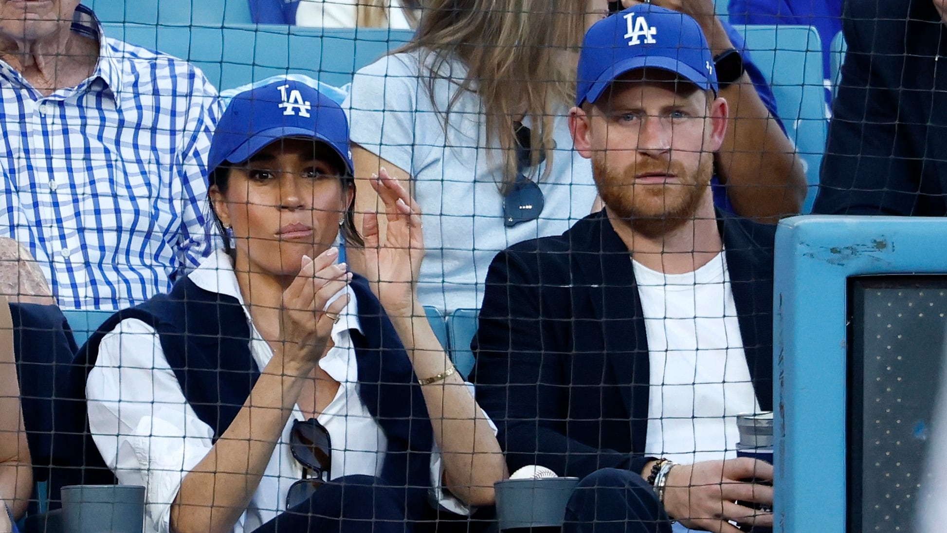 Harry and Meghan Spotted Front Row at World Series