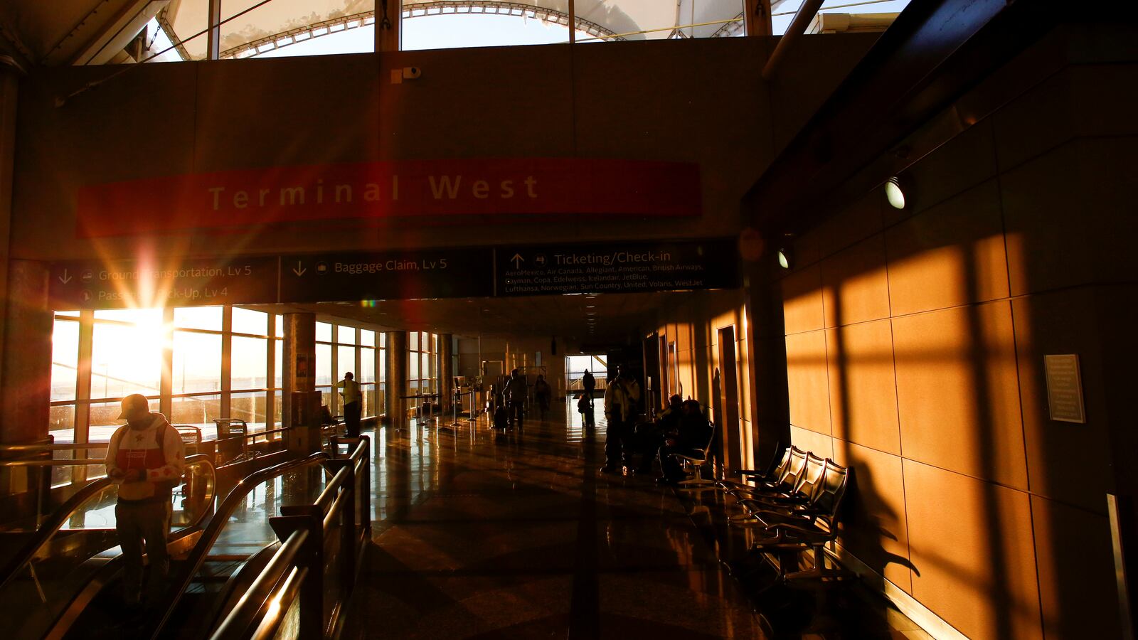 The airport in Denver, Colorado,