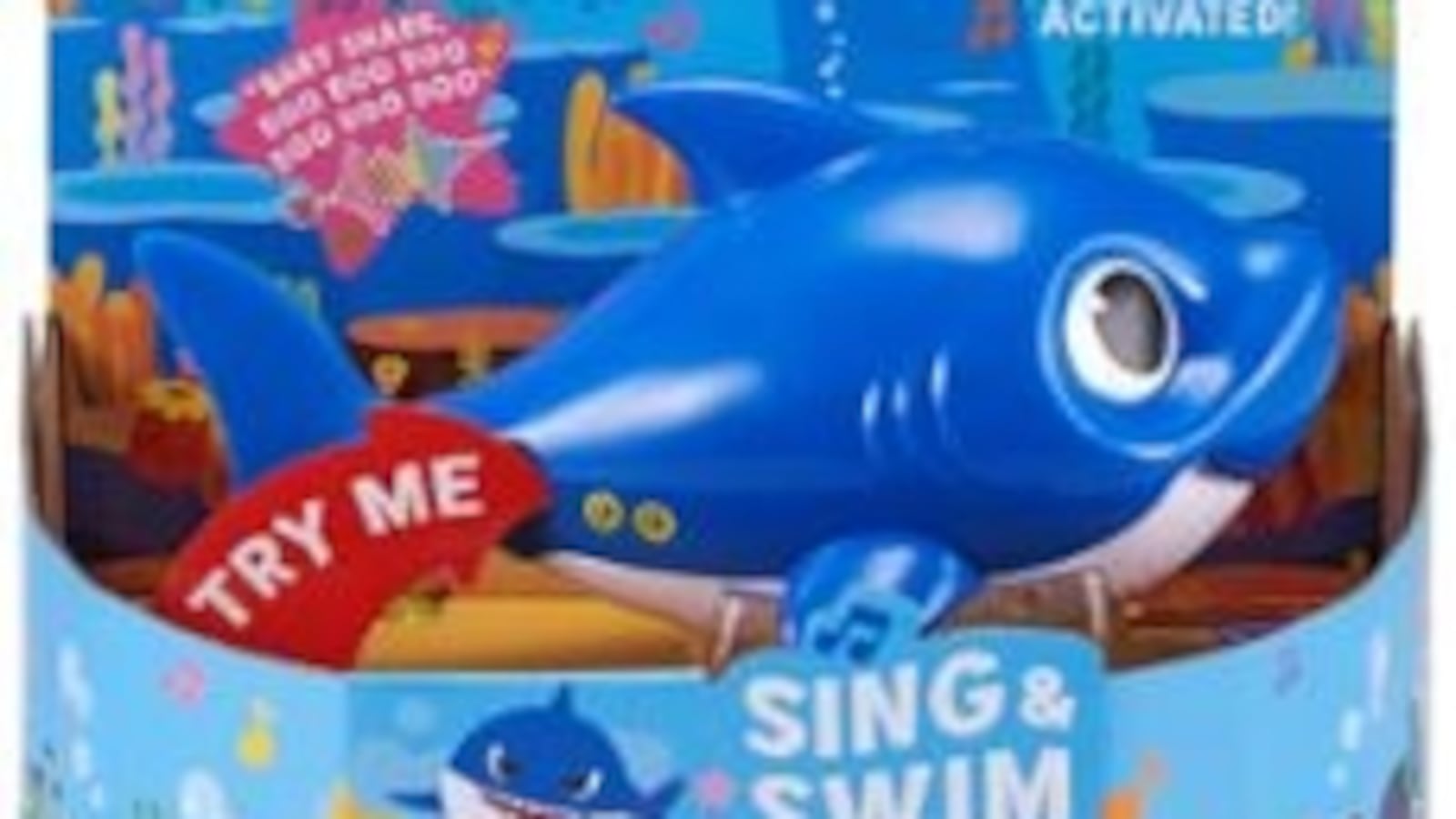 Baby shark toy manufactured by Zuru toys