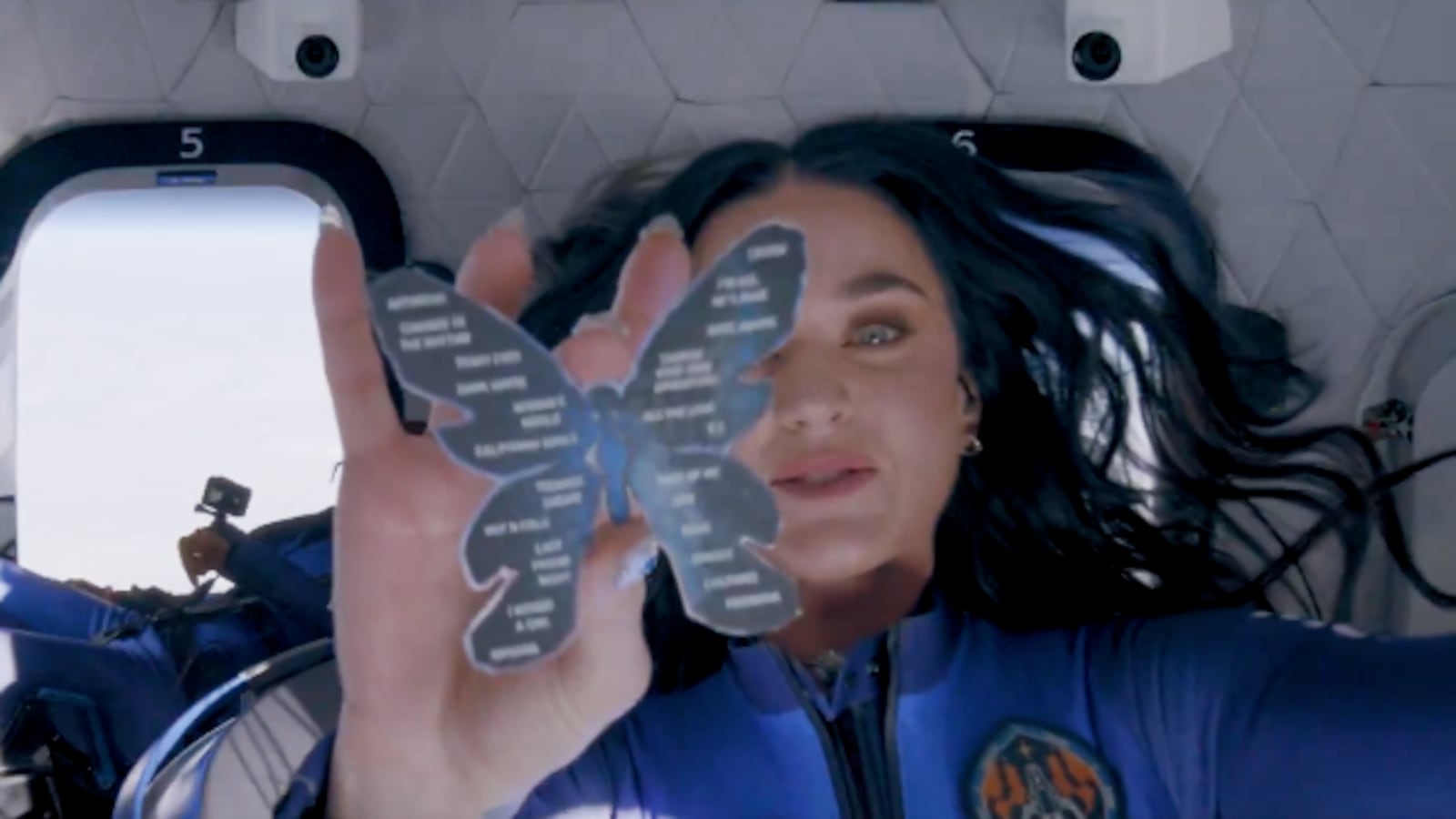 Katy Perry revealed the setlist to her Lifetimes Tour during the spaceflight.