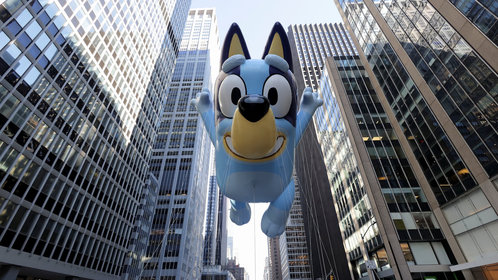 “Bluey” balloon flies during the 96th Macy’s Thanksgiving Day Parade in New York City, Nov. 24, 2022.