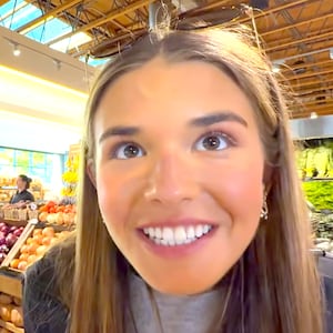 Kai Trump in the supermarket.