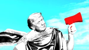Donald Trump as the voice of God.
