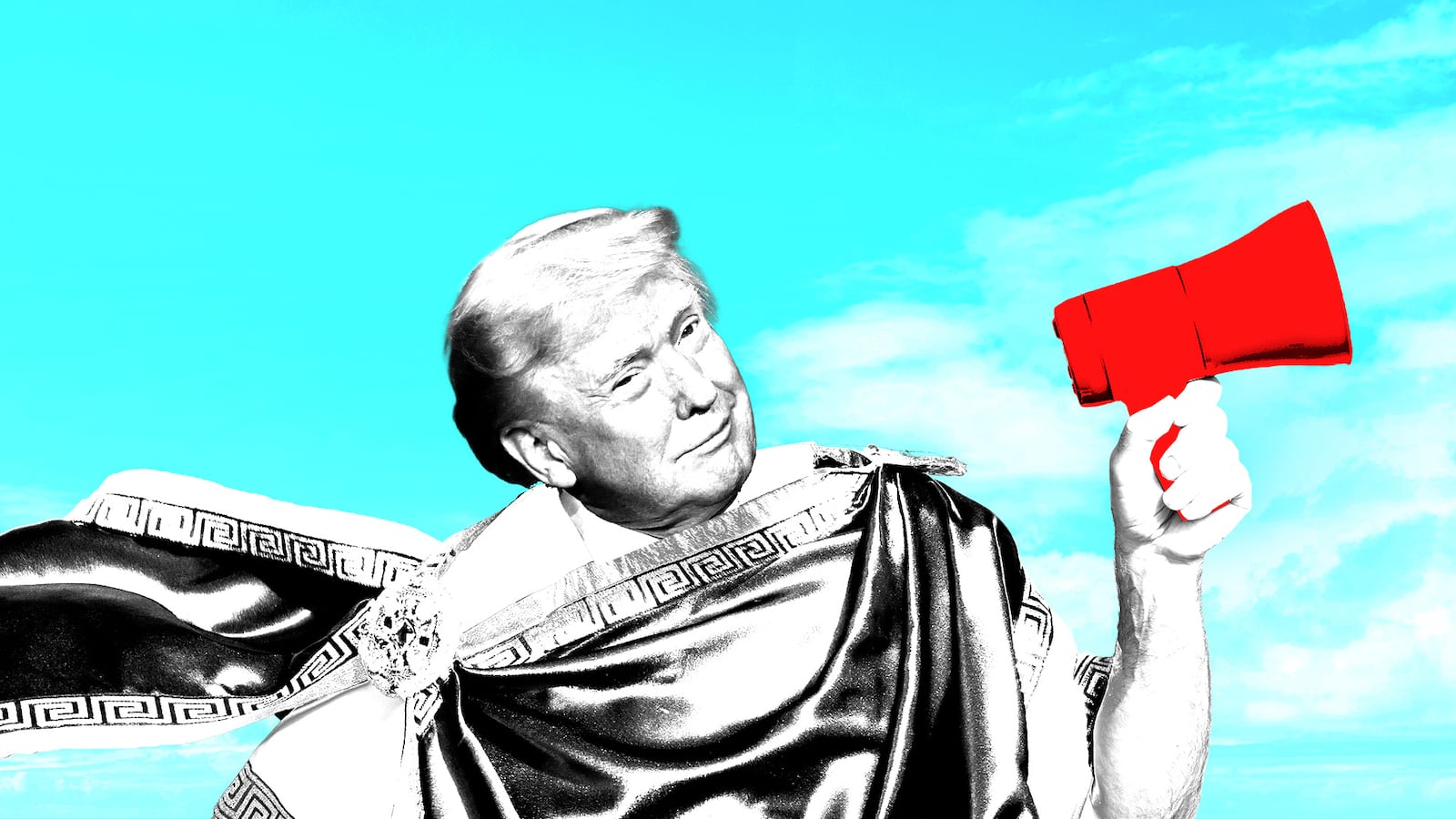 Donald Trump as the voice of God.