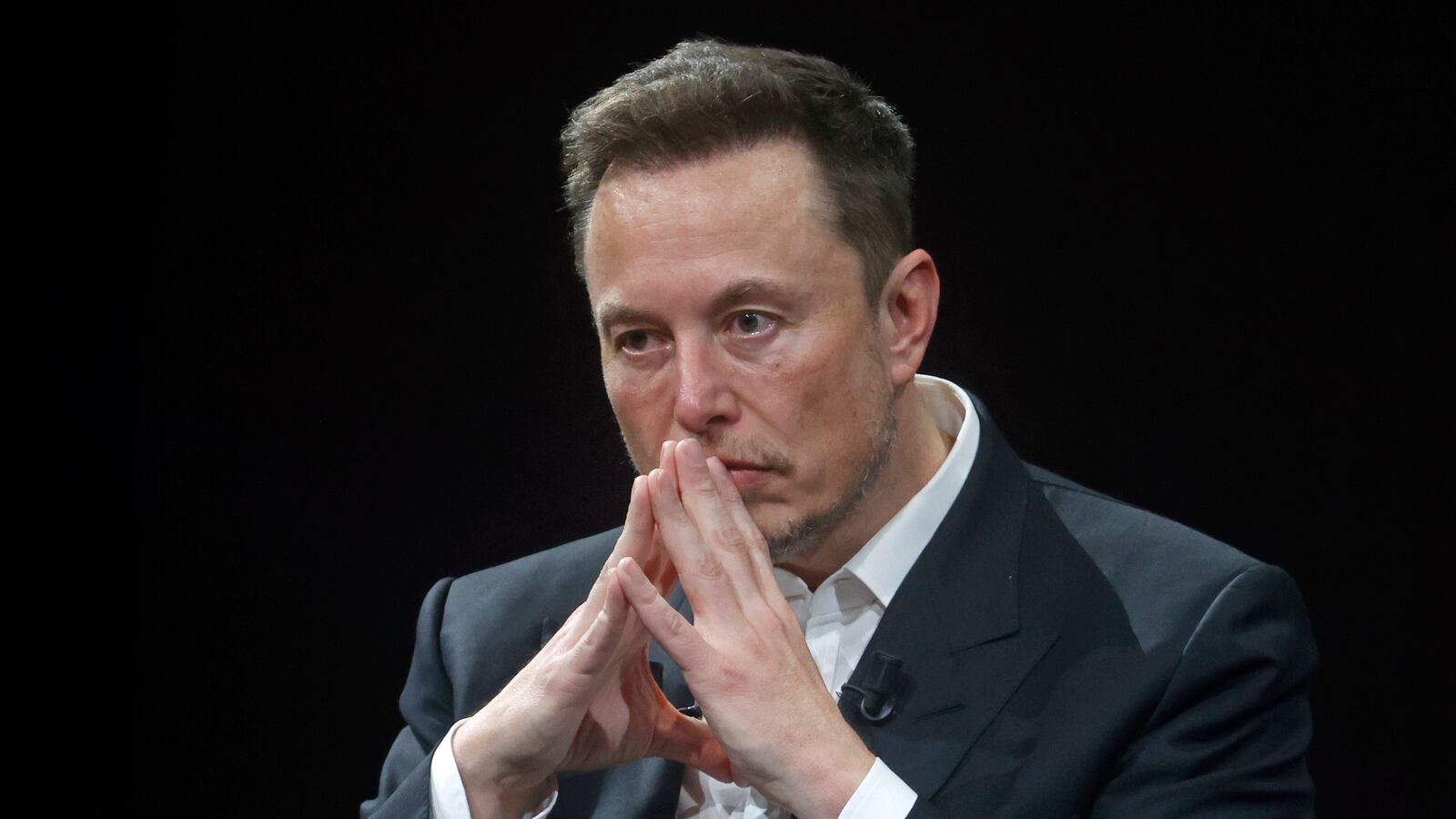 Elon Musk attends the Viva Technology conference in Paris, France.