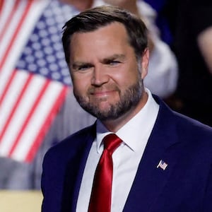 U.S. Vice President JD Vance gestures on stage at the Republican National Midterm Convention in Dallas, Texas, U.S., September 10, 2026. REUTERS/Brian Snyder     TPX IMAGES OF THE DAY