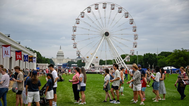 Visitors attend The Great American State Fair in Washington D.C., U.S., June 27, 2026. REUTERS/Daniel Heuer