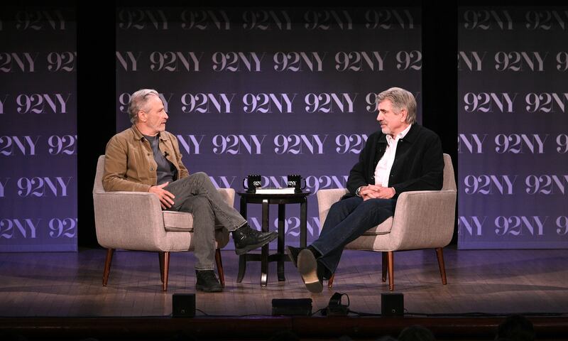 Jon Stewart and Tom Freston