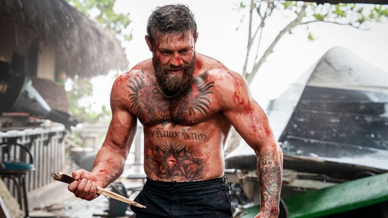 A still from the film Road House on Amazon Prime Video including Conor McGregor