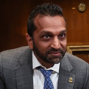 WASHINGTON, DC - MAY 12: Federal Bureau of Investigation (FBI) Director Kash Patel arrives to testify for a Senate Committee on Appropriations, Subcommittee on Commerce, Justice, Science, and Related Agencies hearing in the Dirksen Senate Office Building on Capitol Hill on May 12, 2026 in Washington, DC. The hearing was held to examine the FY2027 budget requests by the federal law enforcement agencies. (Photo by Win McNamee/Getty Images)