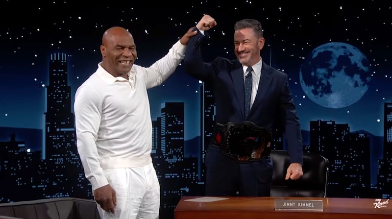 Mike Tyson and Jimmy Kimmel