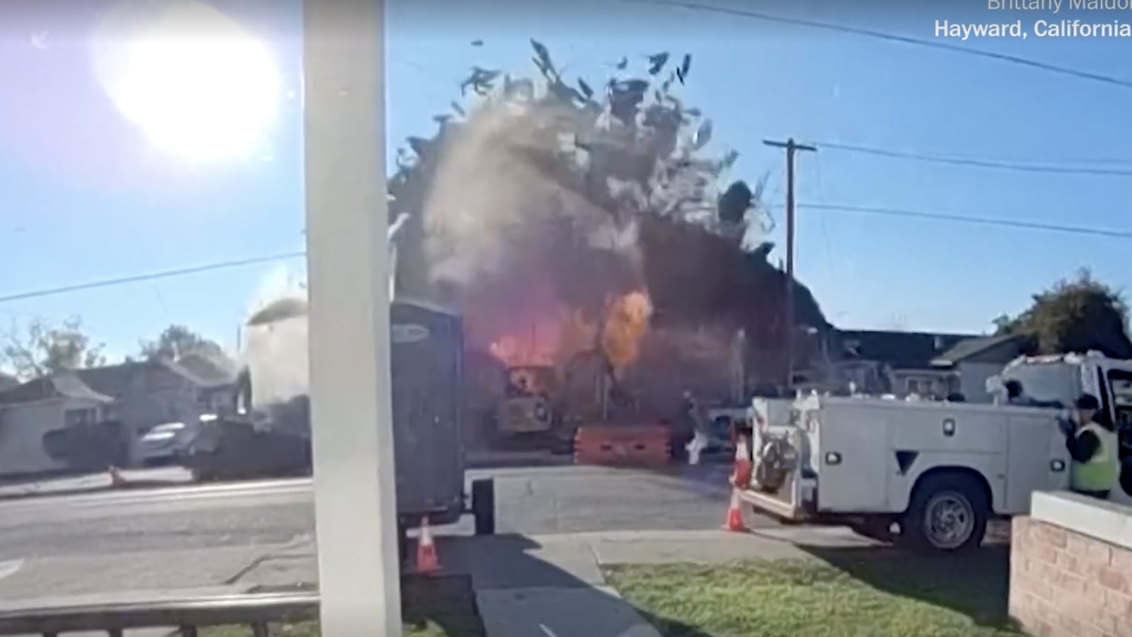 The blast hit the unincorporated community of Ashland near Hayward