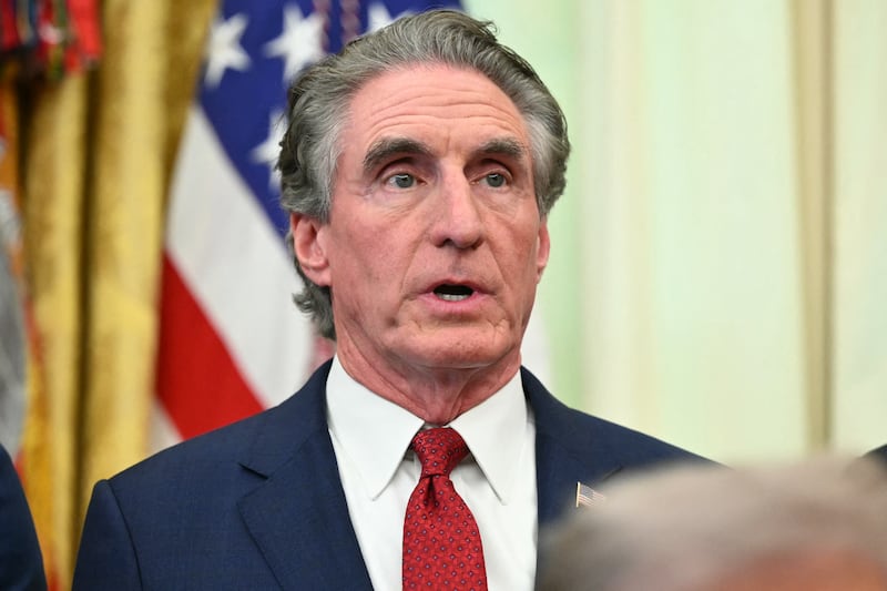 US Secretary Interior Doug Burgum speaks during an announcement on "American Nuclear innovation" in the Oval Office of the White House in Washington, DC on July 24, 2026.