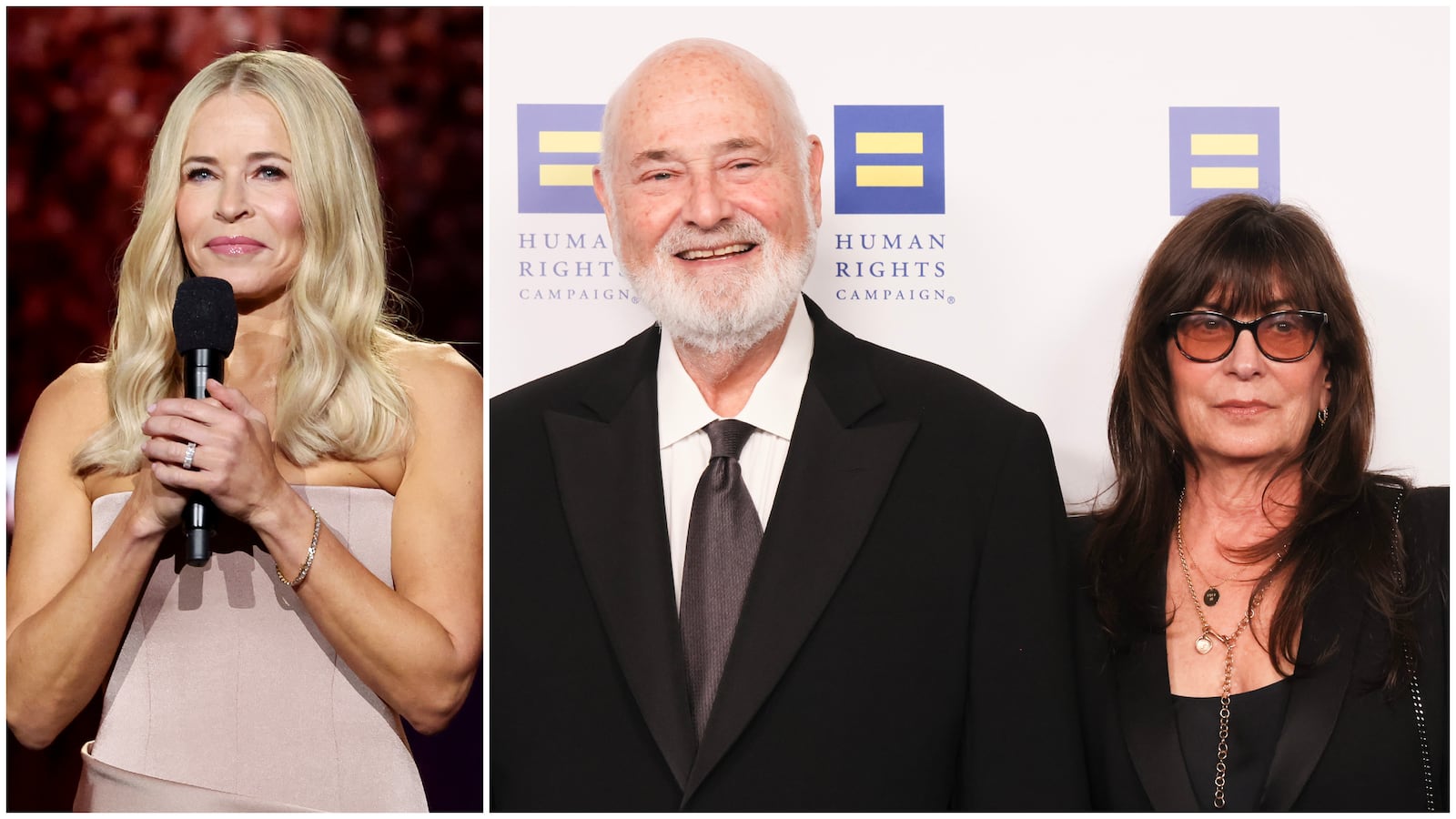 Chelsea Handler, Rob Reiner, and Michele Singer