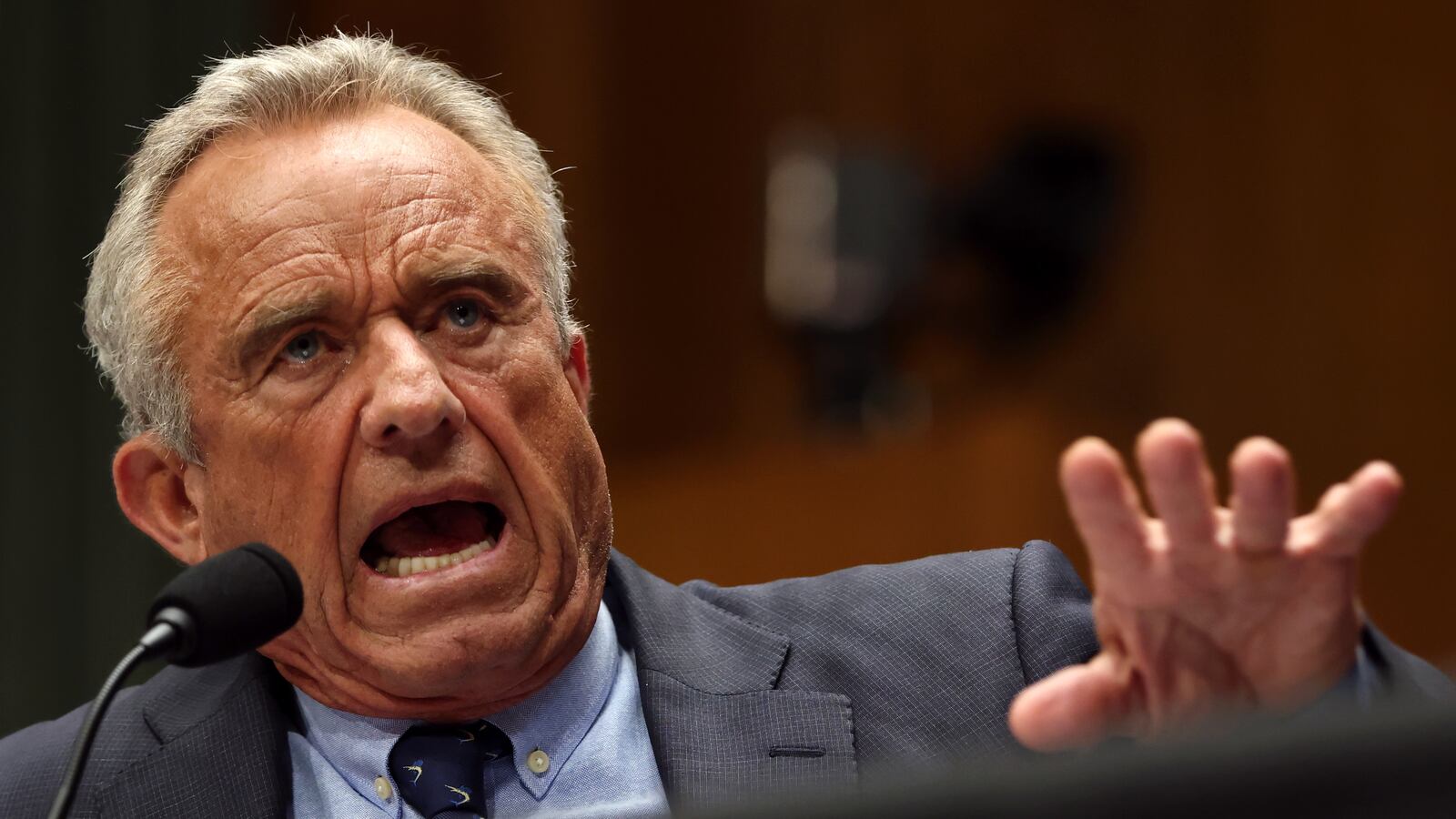 WASHINGTON, DC - MAY 14: U.S. Secretary of Health and Human Services Robert F. Kennedy Jr. testifies before the Senate Committee on Health, Education, Labor, and Pensions on Capitol Hill on May 14, 2025 in Washington, DC. Kennedy testified before the Senate Committee on the Department of Health and Human Services' proposed 2026 fiscal year budget. (Photo by Samuel Corum/Getty Images)
