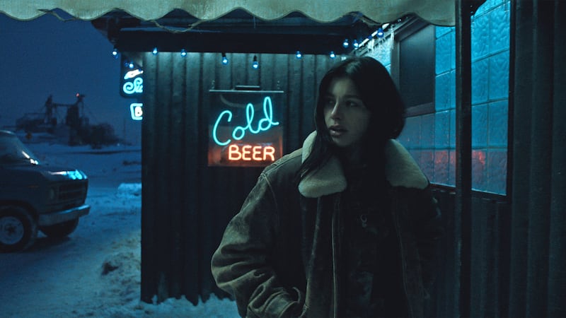 Camila Morrone as Rachel Harkin in Something Very Bad Is Going to Happen.