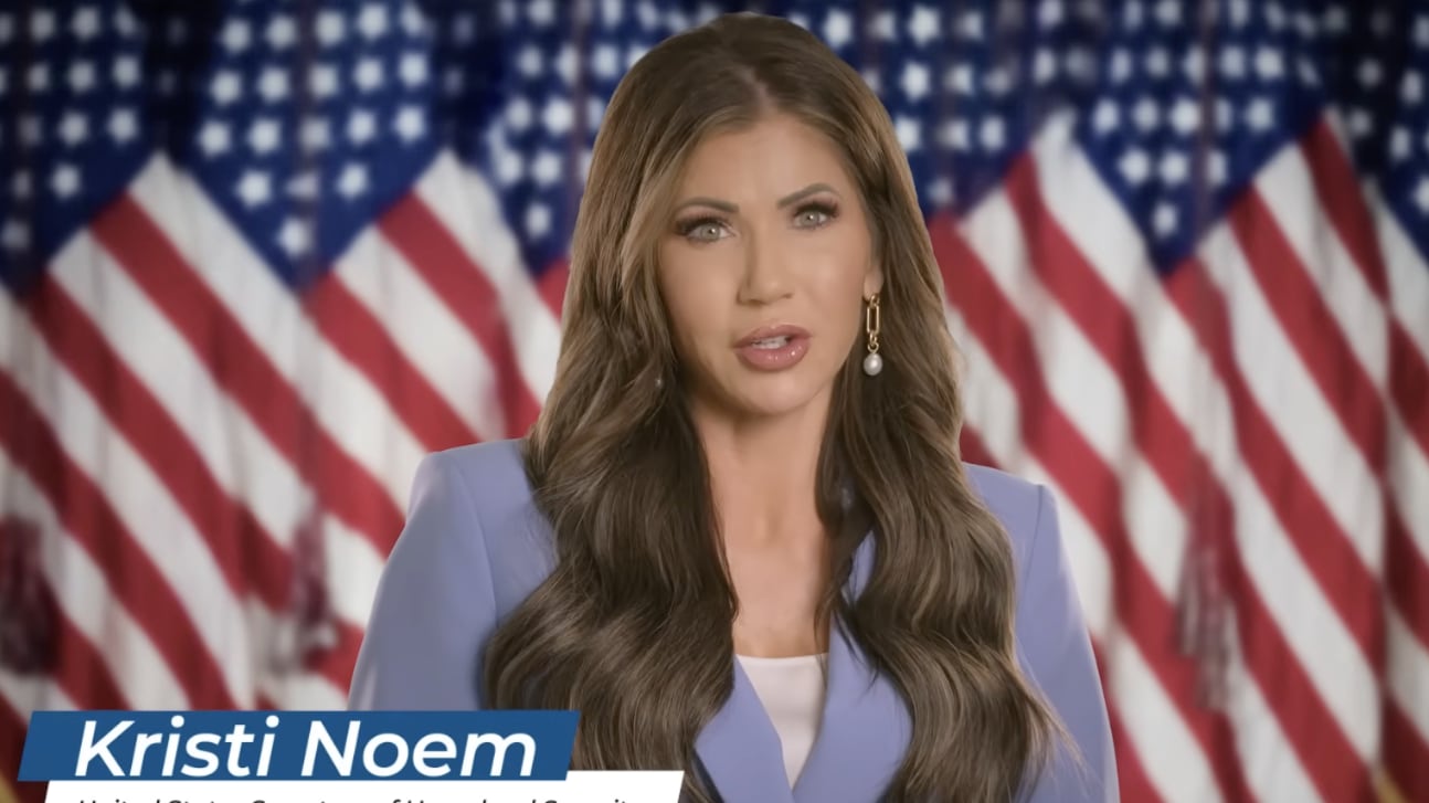 Homeland Security Secretary Kristi Noem