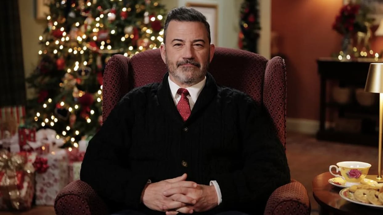 Jimmy Kimmel hosts The Alternative Christmas Message on the U.K.'s Channel 4.
