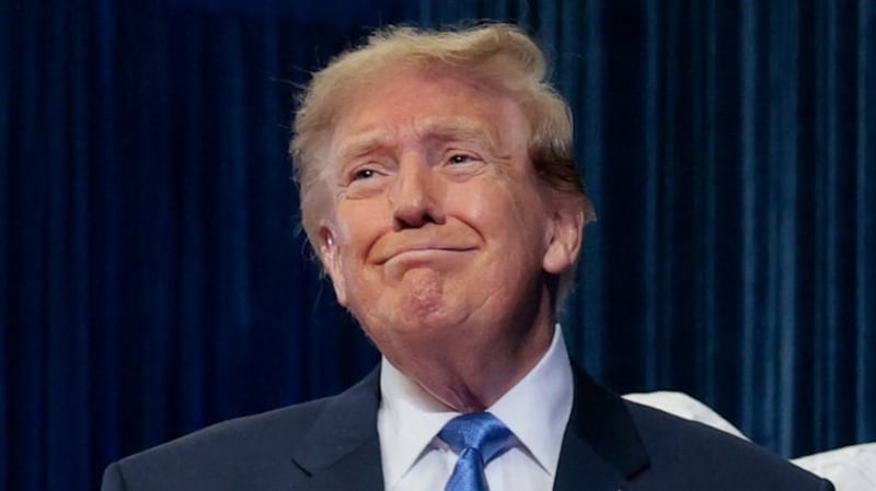 U.S. President Donald Trump reacts during a Congressional Space Medal of Honor presentation to the Artemis II crew at NASA's Johnson Space Center in Houston, Texas, U.S., August 28, 2026. REUTERS/Kylie Cooper