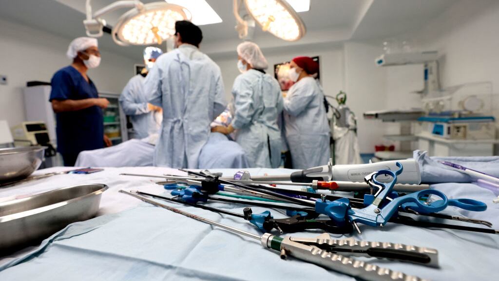 A general view of a hospital operating room.