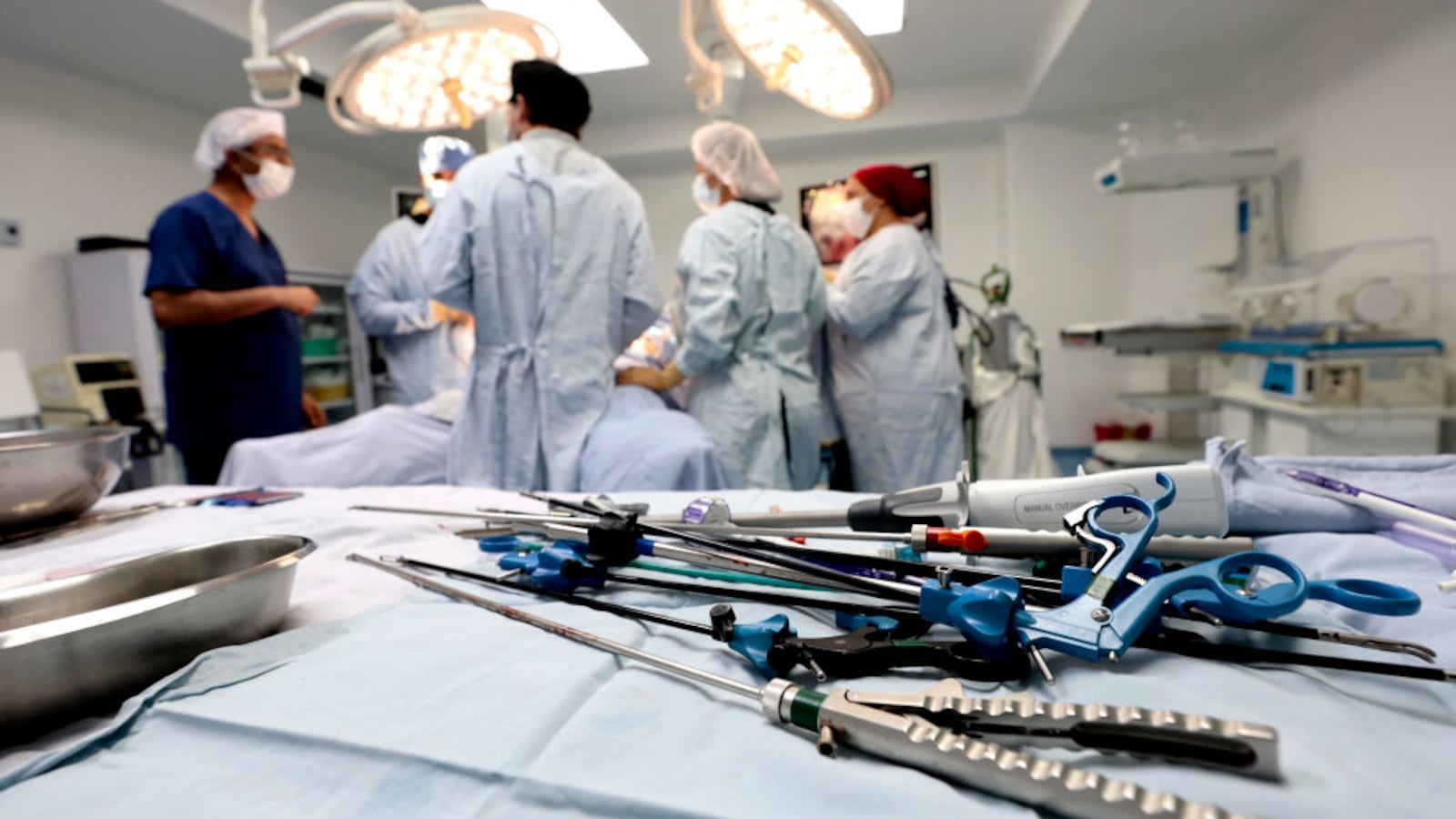 A general view of a hospital operating room.