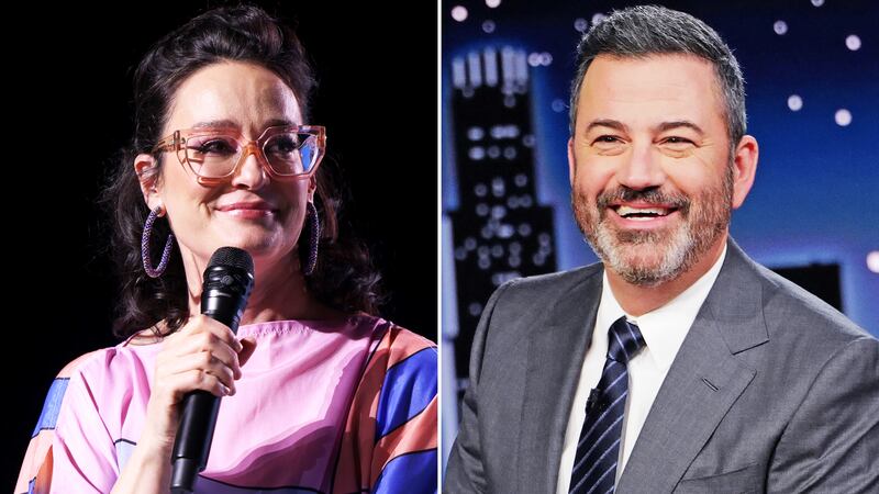 Lisa "Kennedy" Montgomery and Jimmy Kimmel.