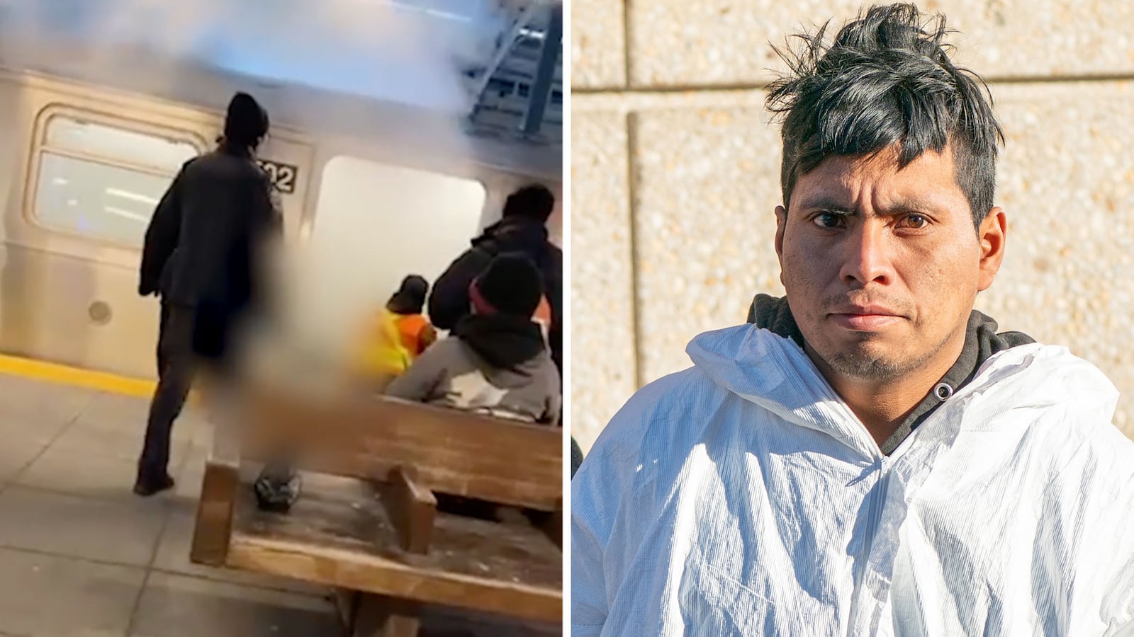 Video of woman on fire in NYC subway and the perp walk of Sebastian Zapeta