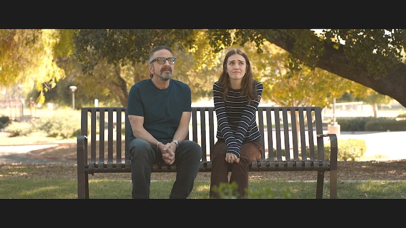 Marc Maron and Talia Ryder in Rob Burnett’s new film “In Memoriam.”