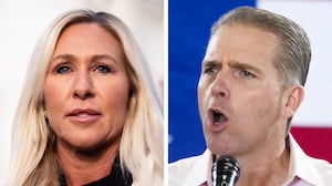 Scott Jennings and Marjorie Taylor Greene