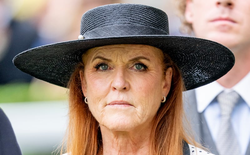 Sarah Ferguson, Duchess of York, attends on day four of Royal Ascot at Ascot Racecourse on June 20, 2025, in Ascot, England.