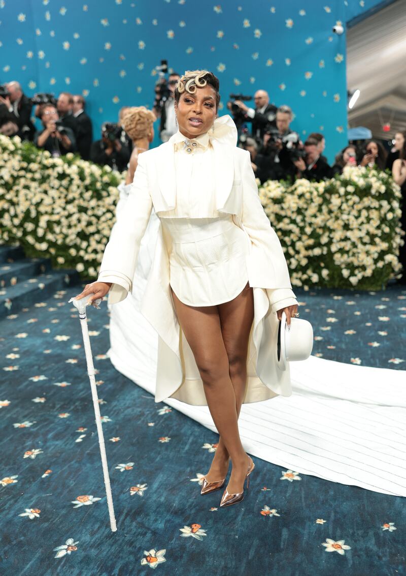 Taraji P. Henson poses during the 2025 Met Gala.