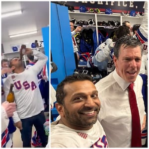 Kash Patel parties with Team USA