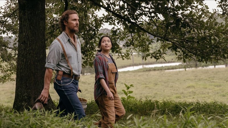 Matthew McConaughey and Angelina LookingGlass