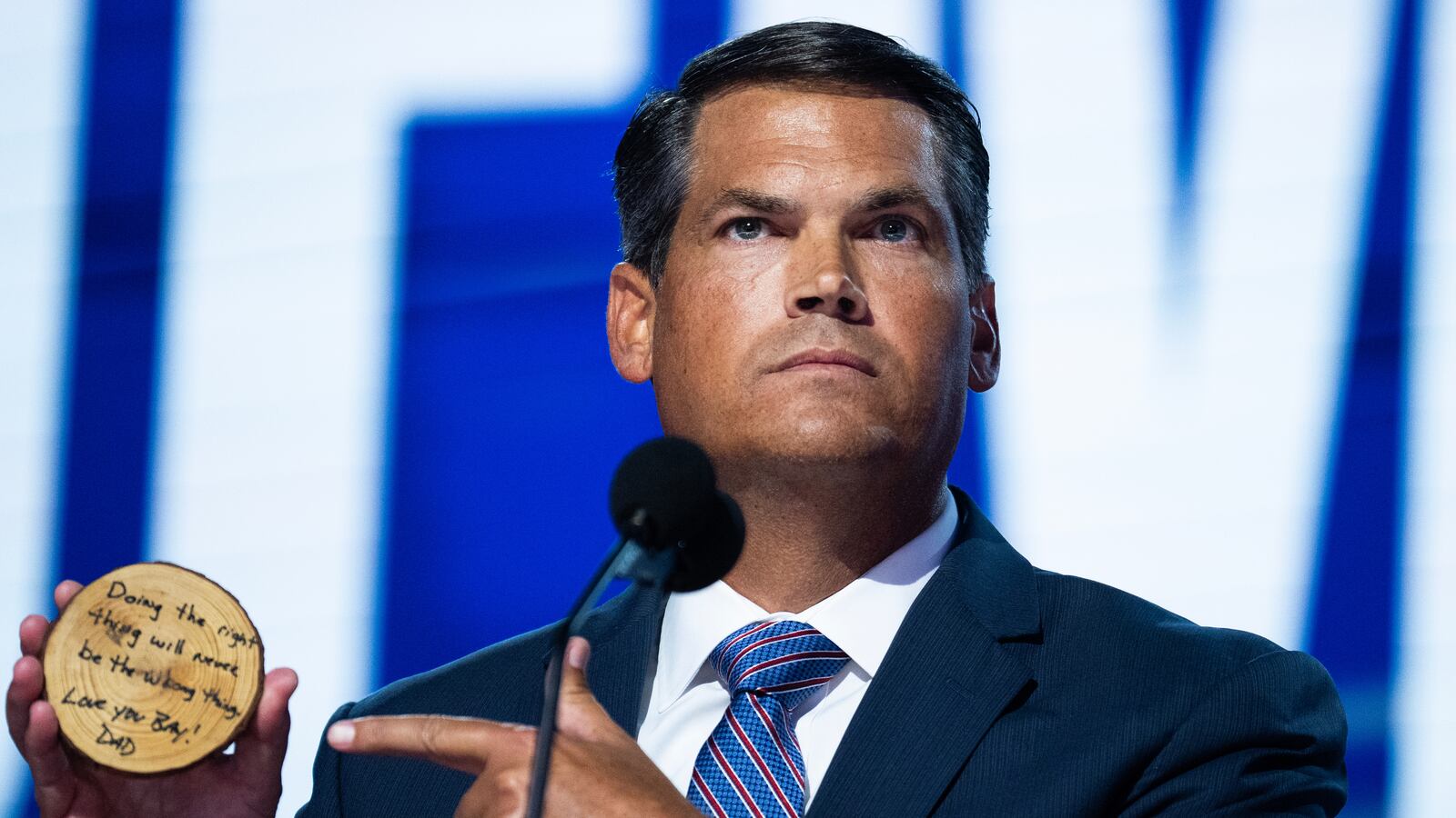 Geoff Duncan, former Lt. Gov. of Georgia, speaks on the third night of the Democratic National Convention.