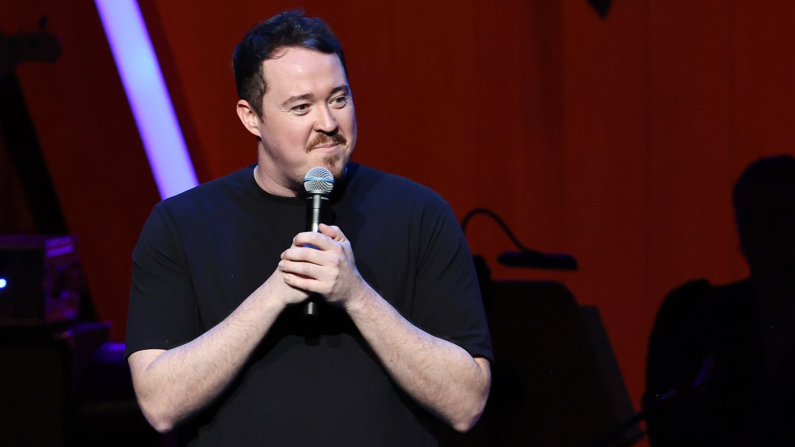 Shane Gillis performs onstage during the 17th Annual Stand Up For Heroes Benefit presented by Bob Woodruff Foundation and NY Comedy Festival at David Geffen Hall on November 06, 2023 in New York City.