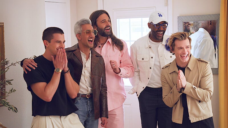 Antoni Porowski, Tan France, Jonathan Van Ness, Karamo Brown, and Jeremiah Brent in 'Queer Eye'