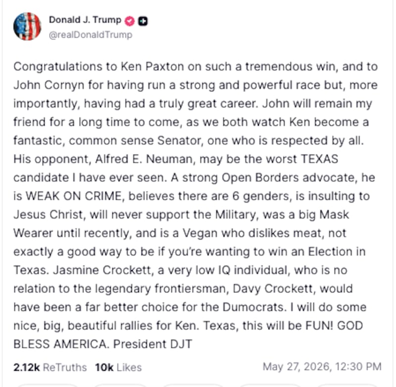 Donald Trump/Truth Social