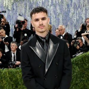 Romeo Beckham attends the 2026 Met Gala celebrating "Costume Art" at the Metropolitan Museum of Art on May 04, 2026 in New York City.