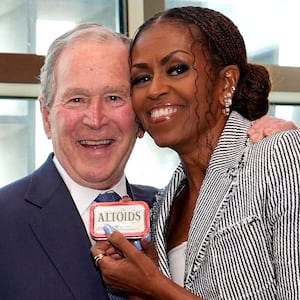 Donald Trump, George W Bush, Michelle Obama