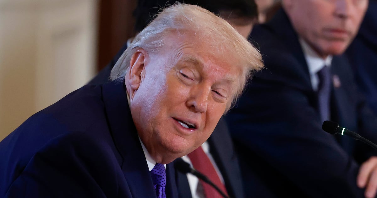 Trump Shows Off Egomaniacal New Accessory at Kiss-Up Session