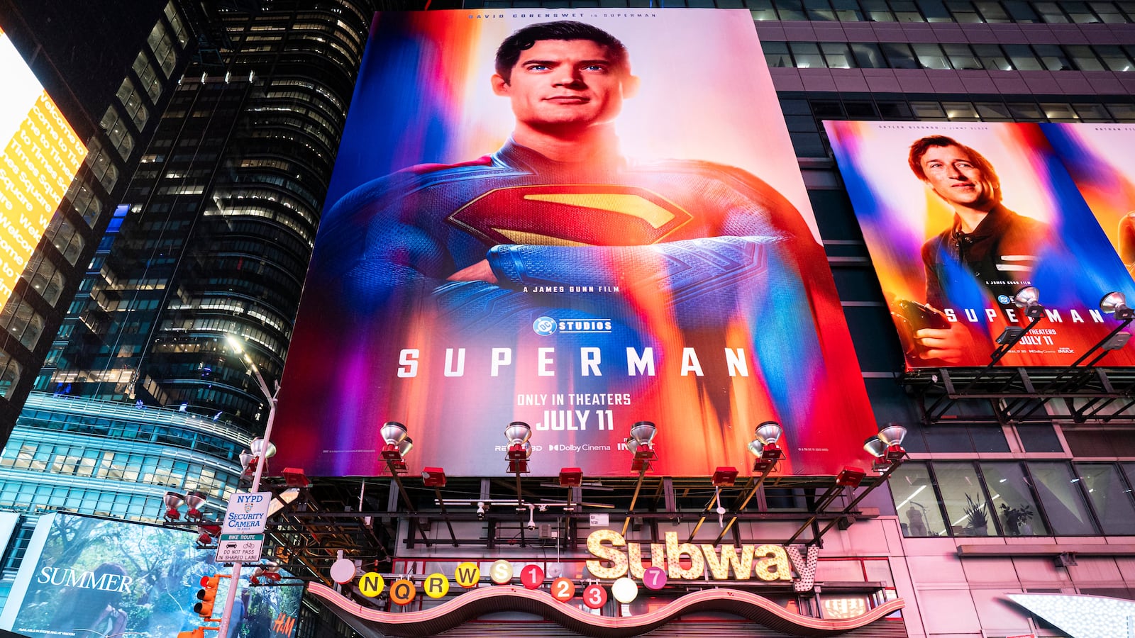 'Superman' stays at the top of the box office for the second week in a row.