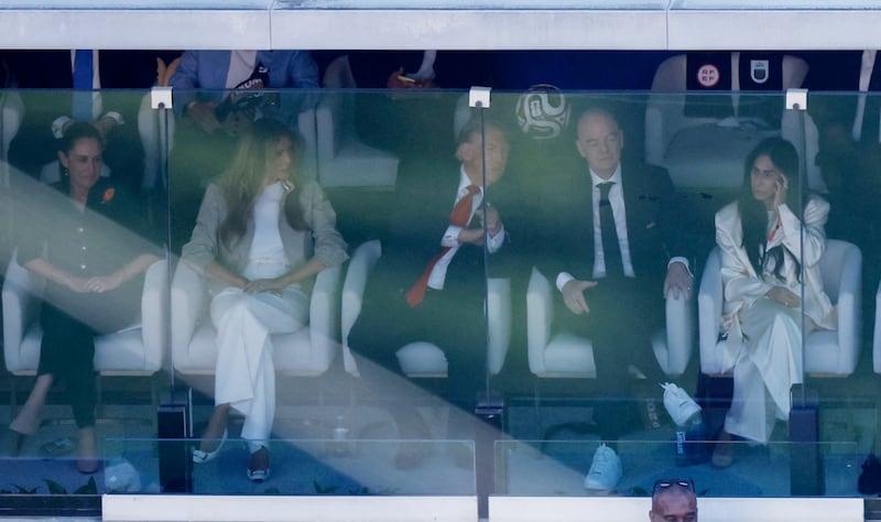 melania trump donald trump fifa world cup gianni infantino claudia sheinbaum
