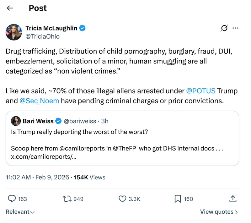 The MAGA-curious editor-in-chief of CBS clashed with ICE Barbie's mouthpiece on X.