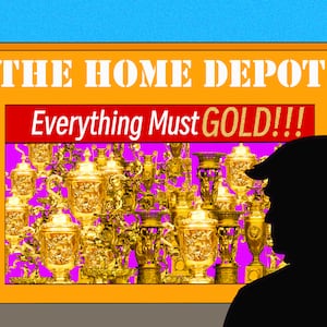 Home Depot, Donald Trumpphoto illustration