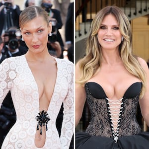 Bella Hadid and Heidi Klum at Cannes